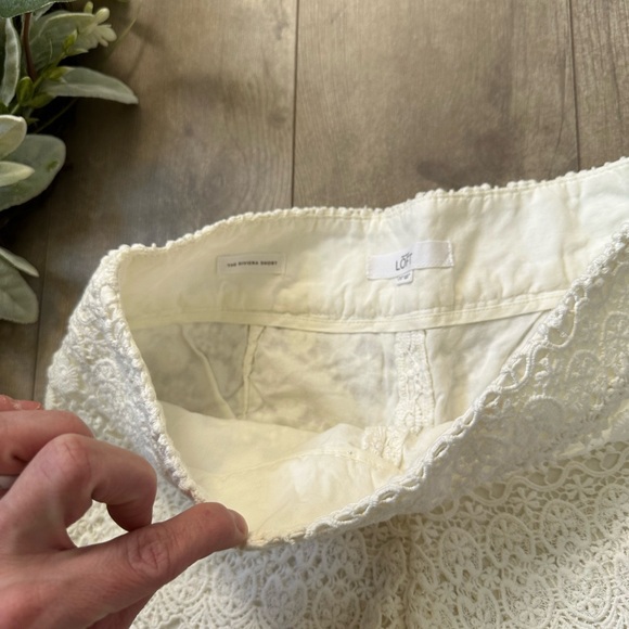 New Ann Taylor Loft Riviera Short White Lace Crochet Shorts women’s Size 00 - Picture 14 of 16